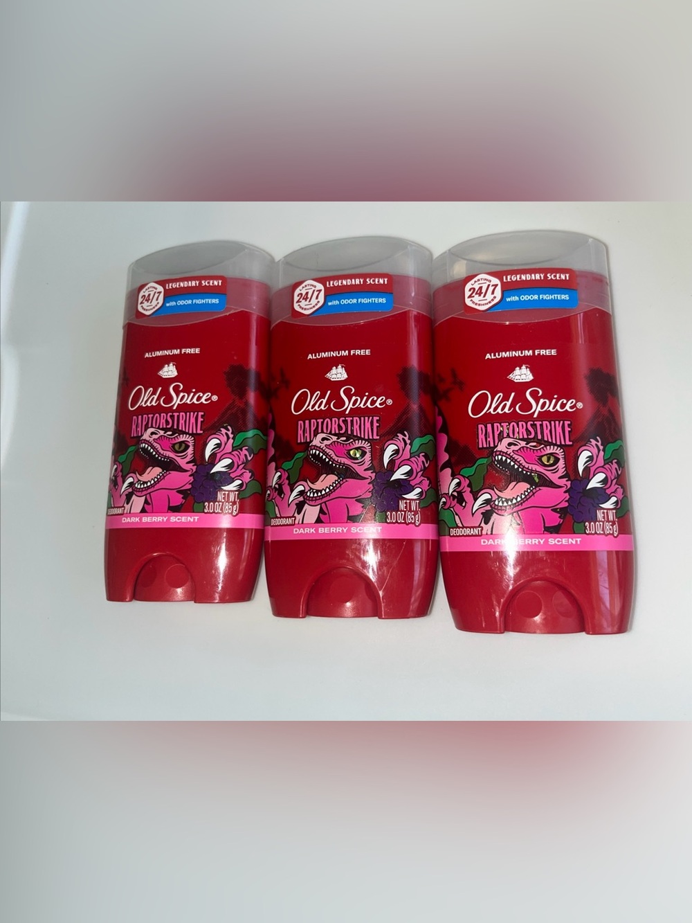 3 brand new  Old Spice Raptorstrike Antiperspirant Deodorant 2.6oz